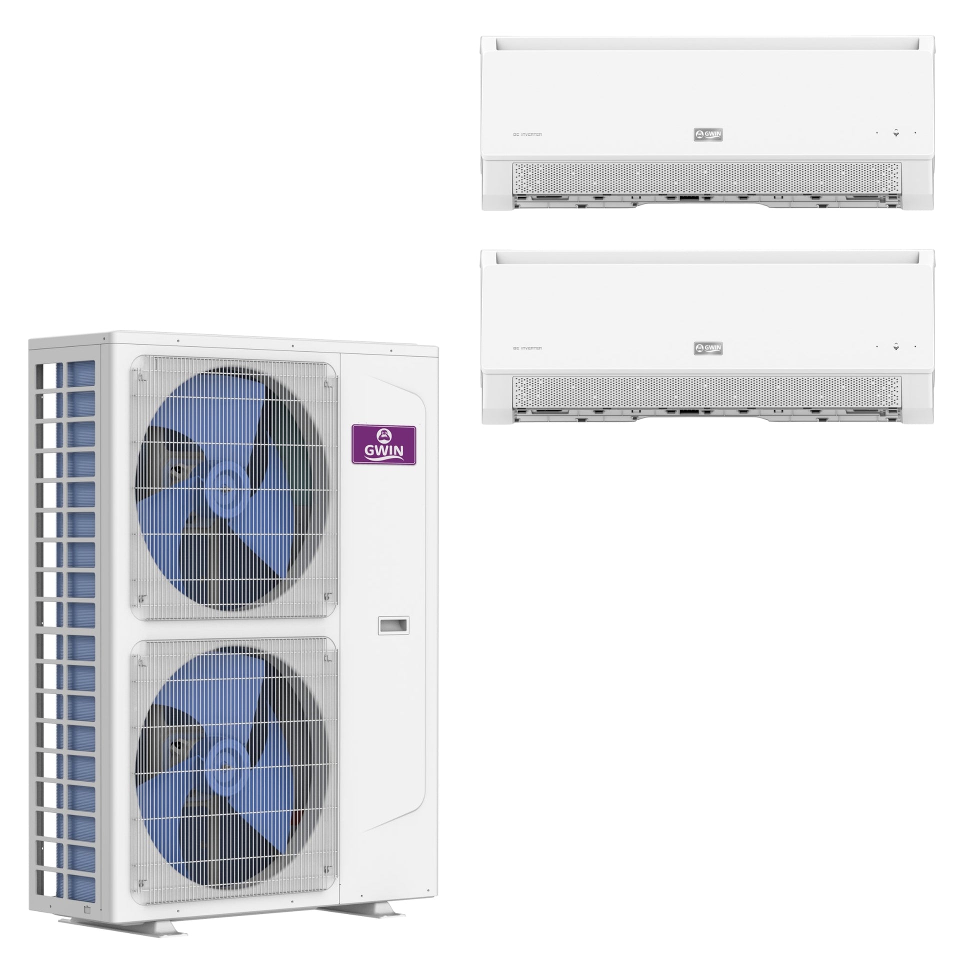 GWIN 36k BTU 22 SEER2 230V Two Zone Ductless Mini Split Complete System