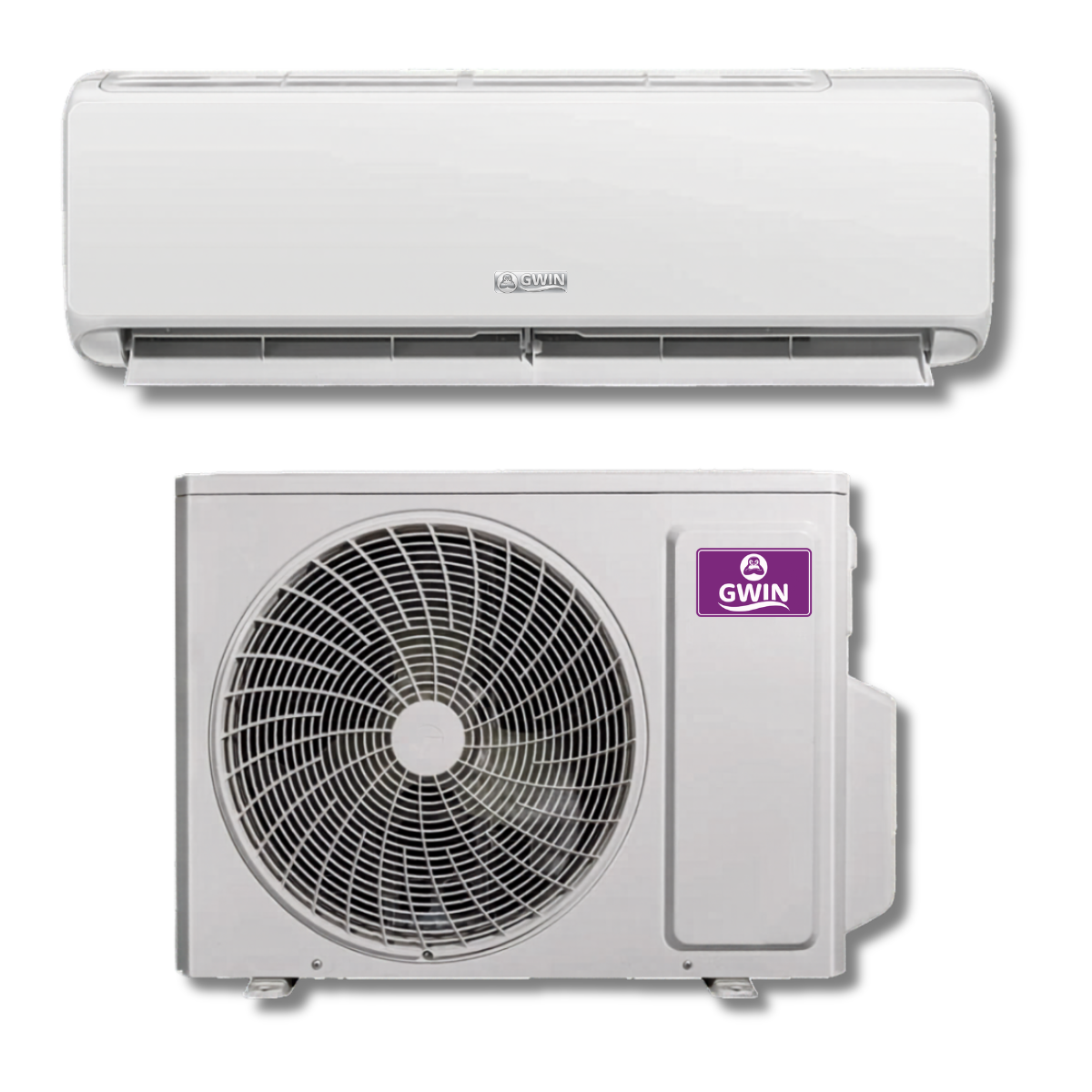 GWIN Assisted DIY 12,000 BTU 24.5 SEER2 230V Emperor 22 Single Zone Ductless Mini-Split Complete System with 15 Foot Line Set, Communication Wire, and GWIN Tech