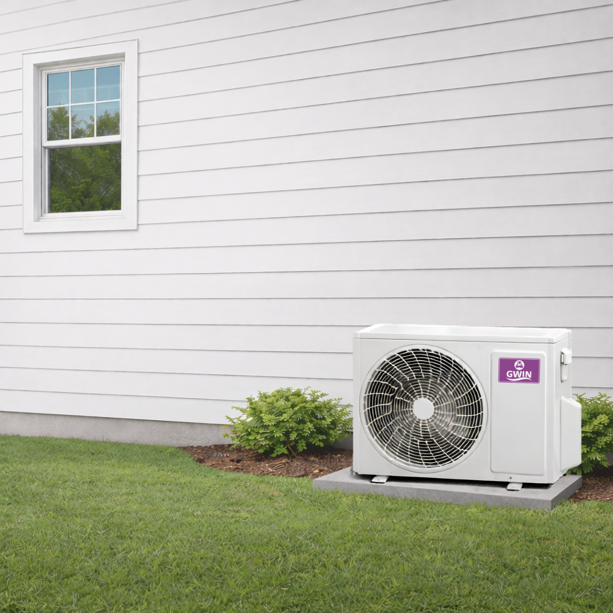 GWIN Assisted DIY 24,000 BTU 19 SEER2 230V King 13 Single Zone Ductless Mini-Split Complete System with 15 Foot Line Set, Communication Wire, and GWIN Tech